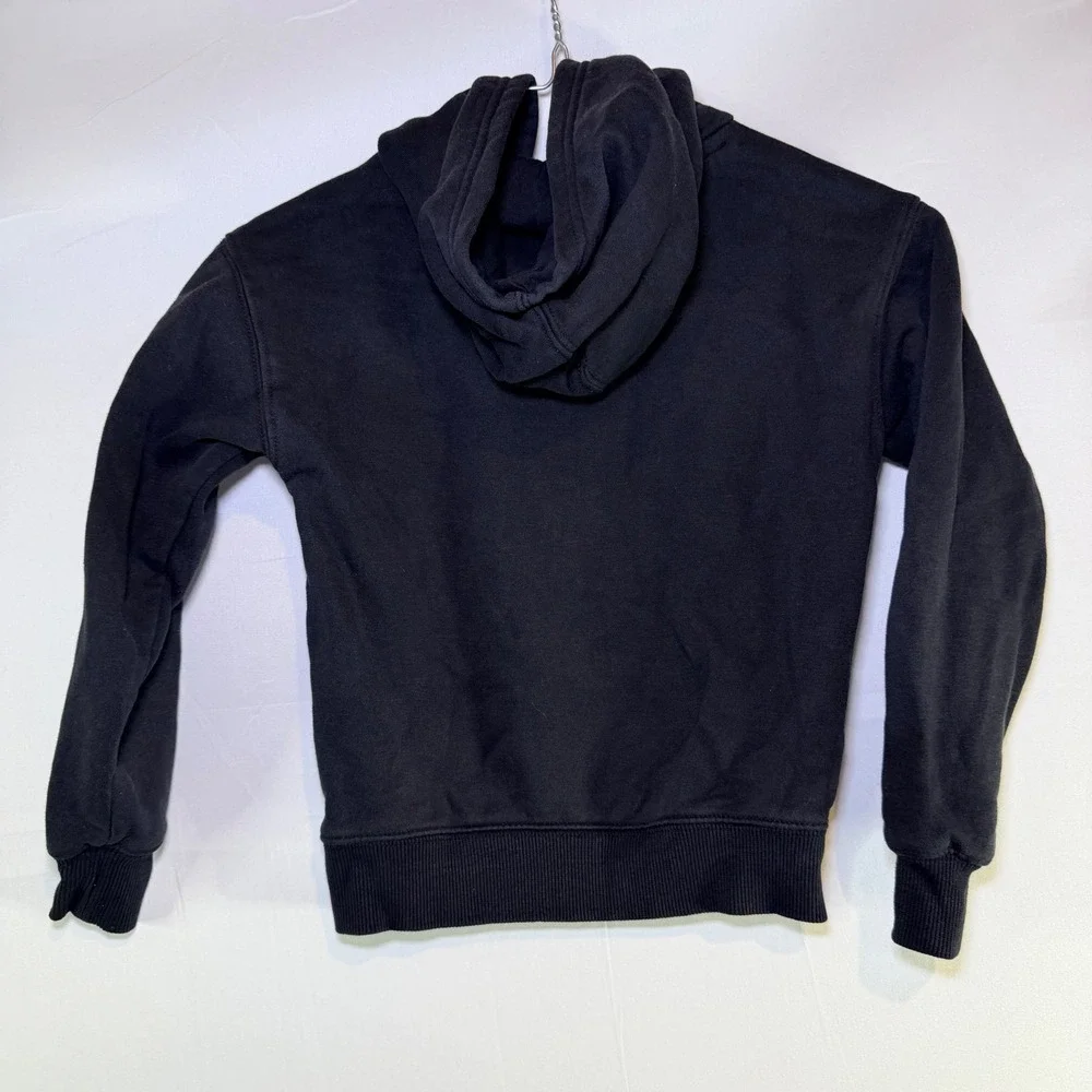 Champion‎ Boys Black Pullover Hoodie Script Logo Sweatshirt XS 4/5